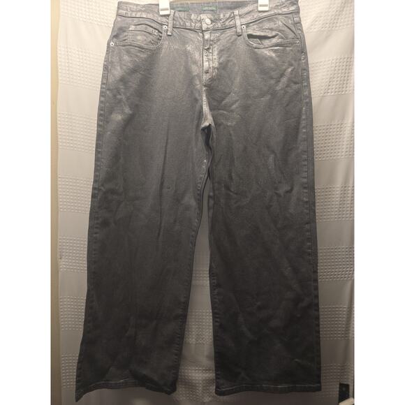 Wild Fable Jeans Womens Size 14 High Rise Baggy Silver - Picture 2 of 10